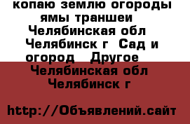 копаю землю огороды ямы траншеи - Челябинская обл., Челябинск г. Сад и огород » Другое   . Челябинская обл.,Челябинск г.